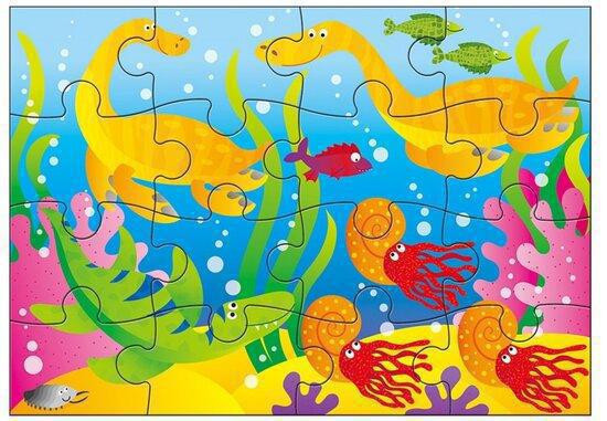 4 Puzzle v krabici - Dinosaury