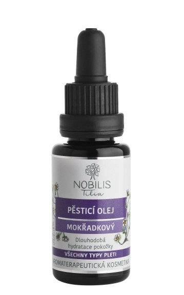 Ošetrujúci olej mokraďkový 20 ml fialové sklo Nobilis Tilia
