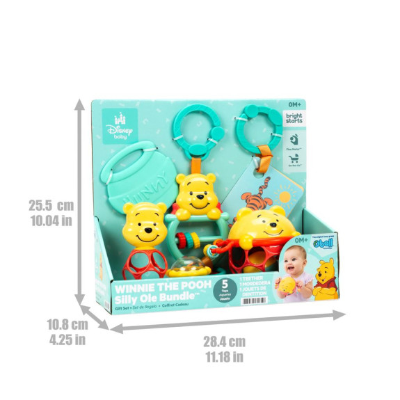 Súprava darčeková multisenzorická Disney Baby Winnie the Pooh 0 m+ Disney baby