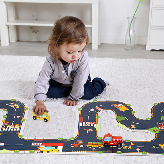 Puzzle cesty Mesto