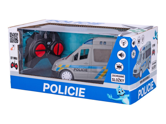 R/C auto polícia CZ 27MHz plná funkcia so svetlom a zvukom