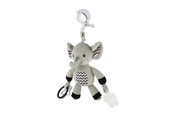 Hrkálka plyš 30 cm záves na postieľku/kočík 0 m+ babyted