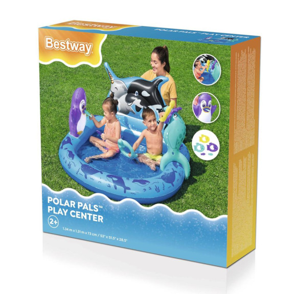 Nafukovacie hracie centrum Polar Pals, 1,34 m x 1,31 m x73 cm
