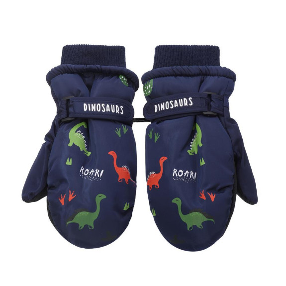 Detské zimné palcové rukavice 7-9 rokov Dinosaurus Be Snazzy