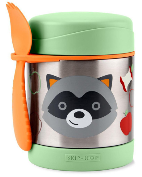 Termoska na jedlo s lyžičkou/vidličkou Zoo 3 r+ 325 ml Skip Hop