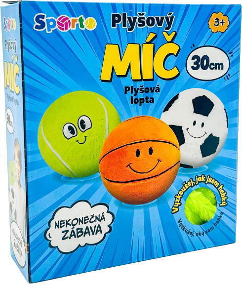 Plyšová lopta Sporto