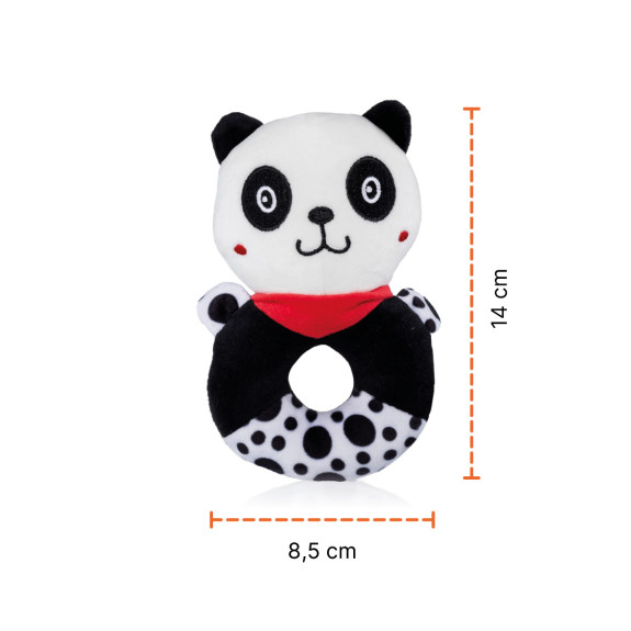 Senzorická hrkálka krúžok Panda Zopa