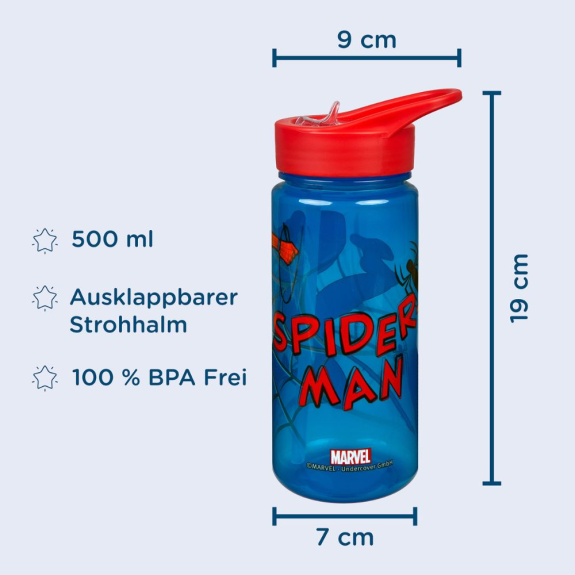 Fľaša na pitie 500 ml Spider-Man