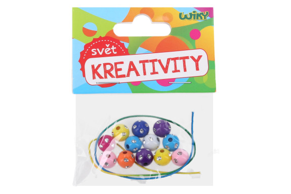 Farebné korálky so špagátom