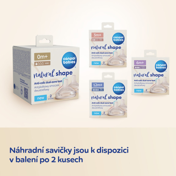 Fľaša antikoliková Natural Shape 150 ml Canpol babies