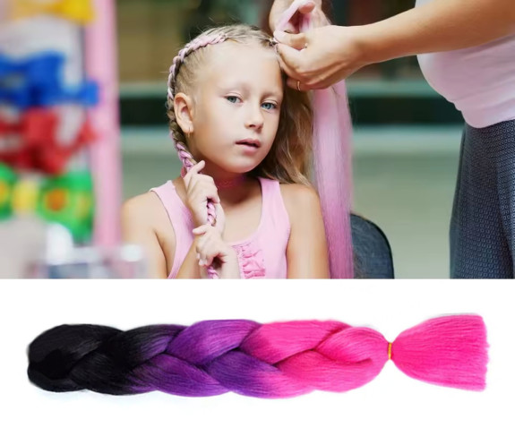 Pletený vrkôčik Jumbo 60 cm FunCo