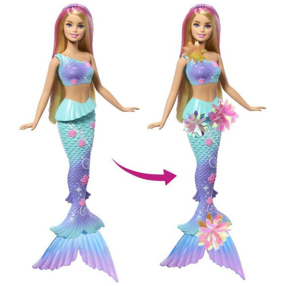 Barbie Kúzelná kvetinová morská víla - Blondínka