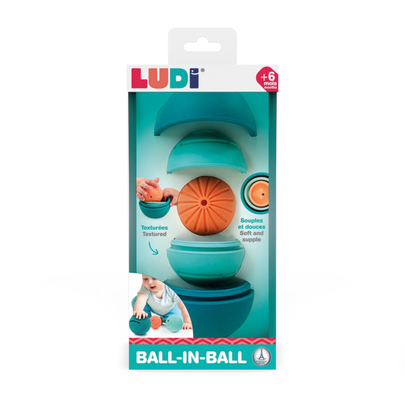 Loptičky silikónové Ball in Ball Ludi