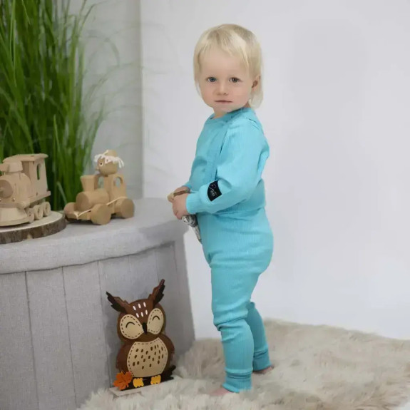 Rastúce body rebrované Turquoise - tyrkysová Esito