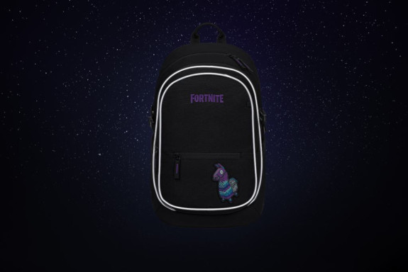 Set 5 Core Fortnite Flama: batoh, vrecko, oblička, obal na notebook, peňaženka GRS Baagl