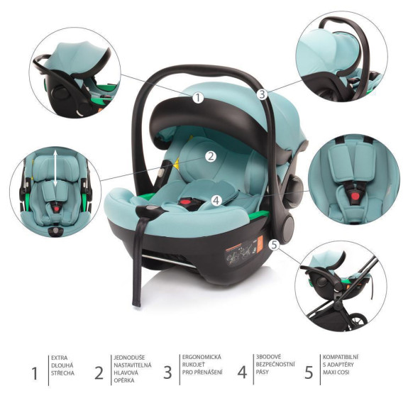 Autosedačka XM Plus i-Size bundle Zopa