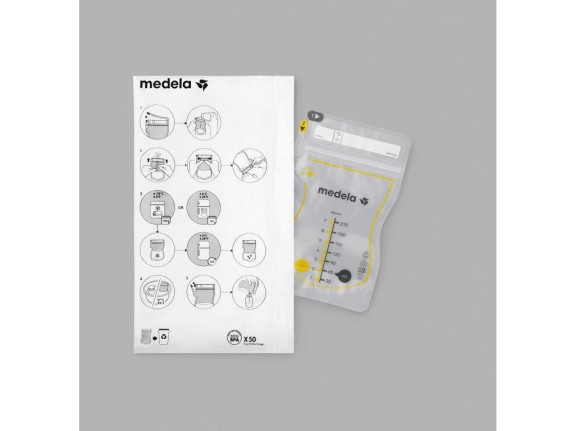 Medela Vrecká na skladovanie materského mlieka Easy Pour 50 ks