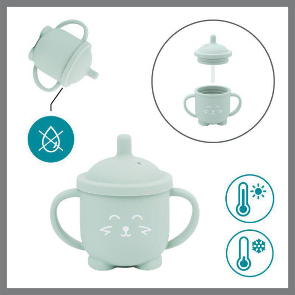 Silikónová jedálenská súprava LEARN´ISY Kit