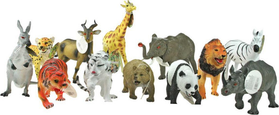 Safari zvieratká 22-30cm 1 ks