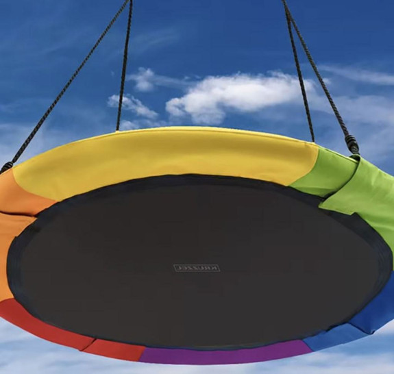 Hojdací kruh čapí hniezdo 110 cm multicolor