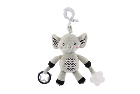 Hrkálka plyš 30 cm záves na postieľku/kočík 0 m+ babyted