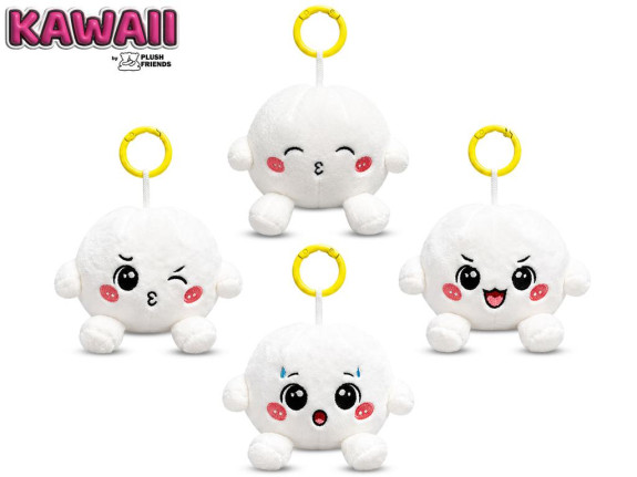Plush Friends Kawaii Bao knedlička plyšový prívesok na kľúče 8cm