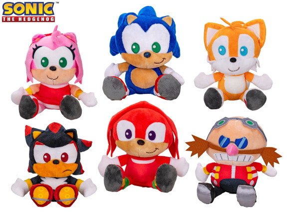 Sonic the Hedgehog postavy plyšové 22 cm