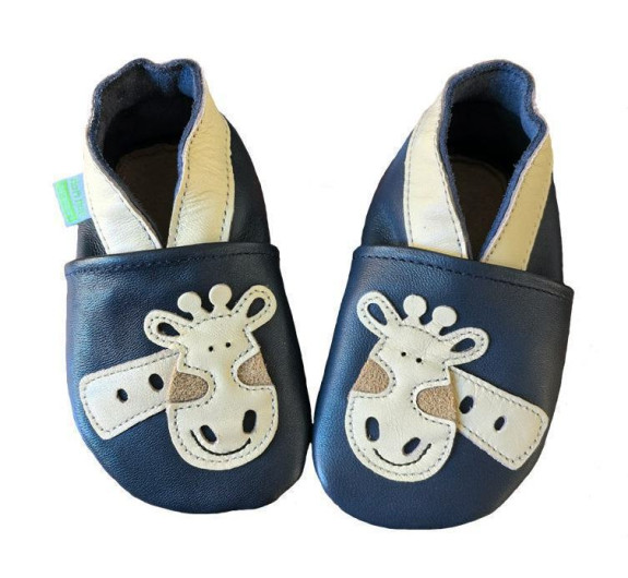 Kožené capáčky Barefoot Veľ. L (12-18 mes.) Hopi Hop