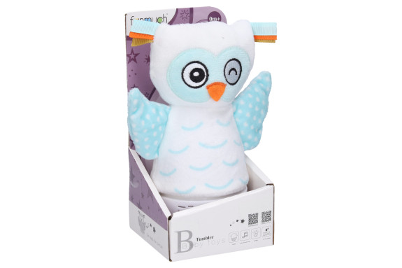 Zaspávacia sova Roly Poly s efektmi 16 cm