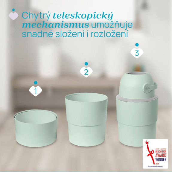 Kôš na plienky teleskopický Odour Off na odstránenie zápachu Chicco