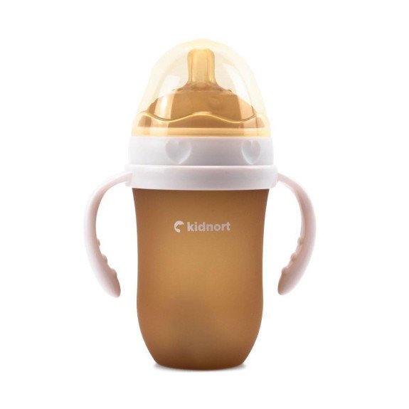 Dojčenská fľaša pre dojčené deti Eple 250 ml 6 m+ Kidnort