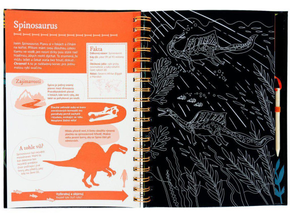 Vyškrabuj a poznávaj Dinosaury