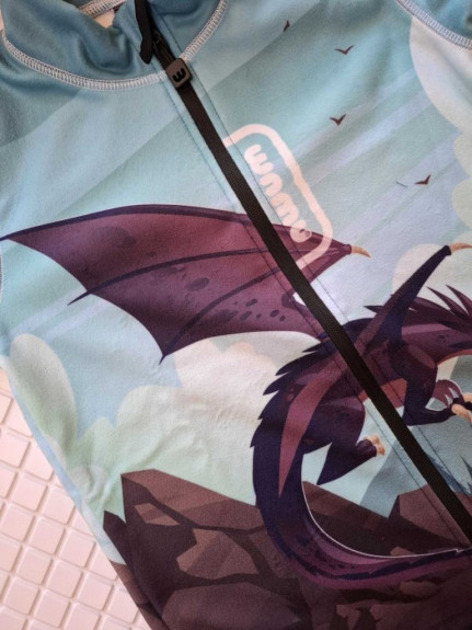 Fleecová mikina detská Dragon fantasy Wamu