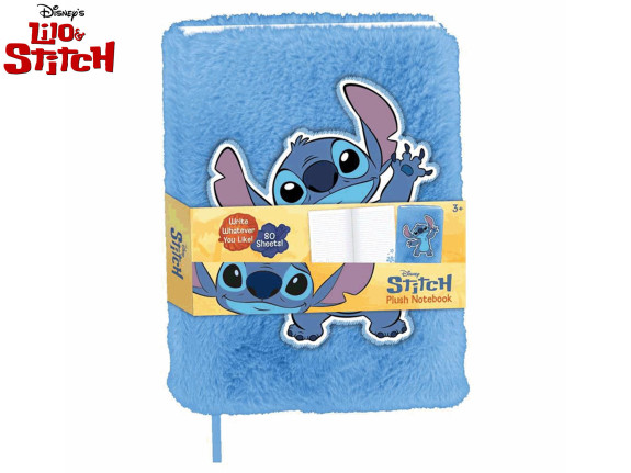 Zápisník plyšový 80 strán Lilo & Stitch