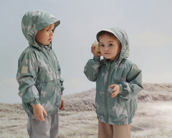Vetrovka Shells Sea Tot Green Leokid