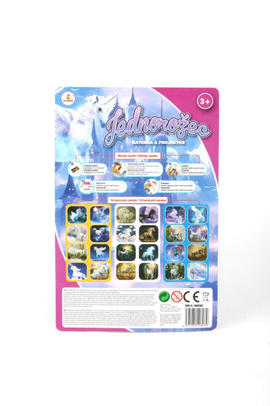 Baterka a projektor jednorožci