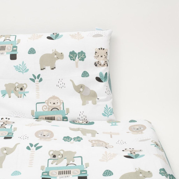 2-dielne posteľné obliečky Safari II 90/120 cm mint New Baby