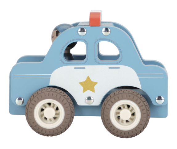 Policajné auto drevené Little Dutch