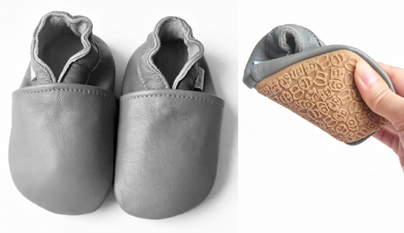 Kožené capáčky Barefoot s Anti-Slip podrážkou Veľ. 24-36 mes. Hopi Go