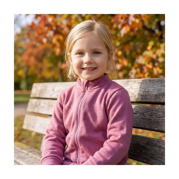 Mikina hrejivá rozopínacia tm. staroružová Little Angel