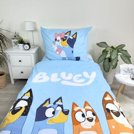 Obliečky Bluey 140 x 200, 70 x 90 cm Jerry Fabrics
