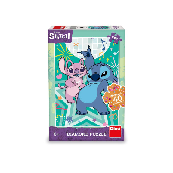 Puzzle Stitch Diamond 33x47cm + lepidlo + kamienky 200 dielikov