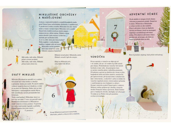 Leporelo 24 dní do Vianoc ilustrácie Richard Jones