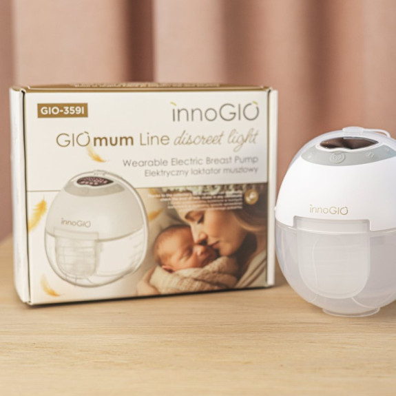 Prenosná elektrická odsávačka materského mlieka GIOmum Line Discreet Light Single innoGIO