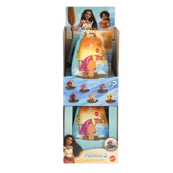 Bábika Vaiana mini prekvapenie v kajaku Disney Mattel
