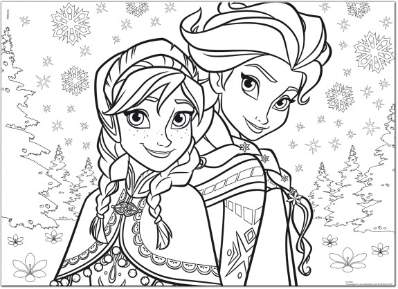 Frozen Puzzle Maxi 60 Elsa a Anna obojstranné 70x50 cm