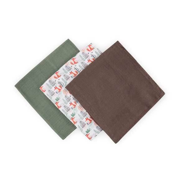 Súprava plienok bambusová mušelínová 3 ks Moussy 68 x 68 cm Petite&Mars