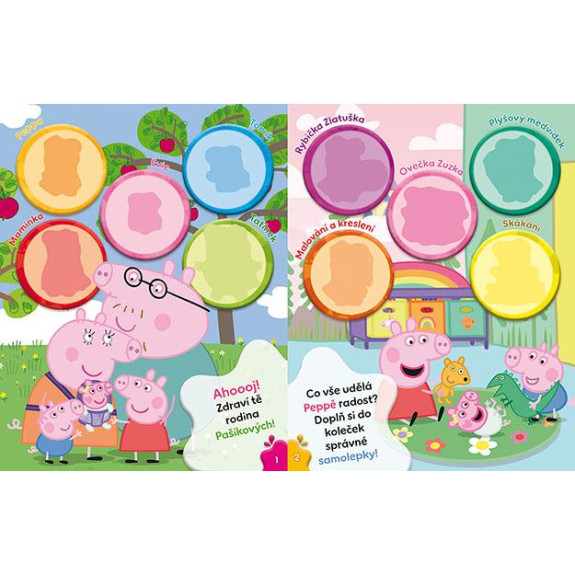 Zábava so samolepkami Prasiatko Peppa