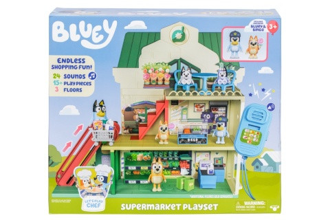 Supermarket set figúrky Blue a Bingo