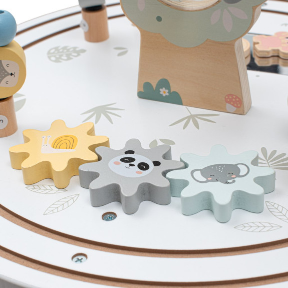 Drevený multifunkčný stolček Montessori Baby Mix